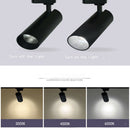 30W LED Beads Track Lights 220-240V Ceiling Spot Lighting 6500k Black