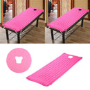 Spa Massage Bed Mattress Sheet Cover With 100PCS Pink Face Rest Cradle Cover