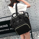 Mummy Maternity Backpack Large Capacity Baby Nursing Diaper Handbag (Black) A