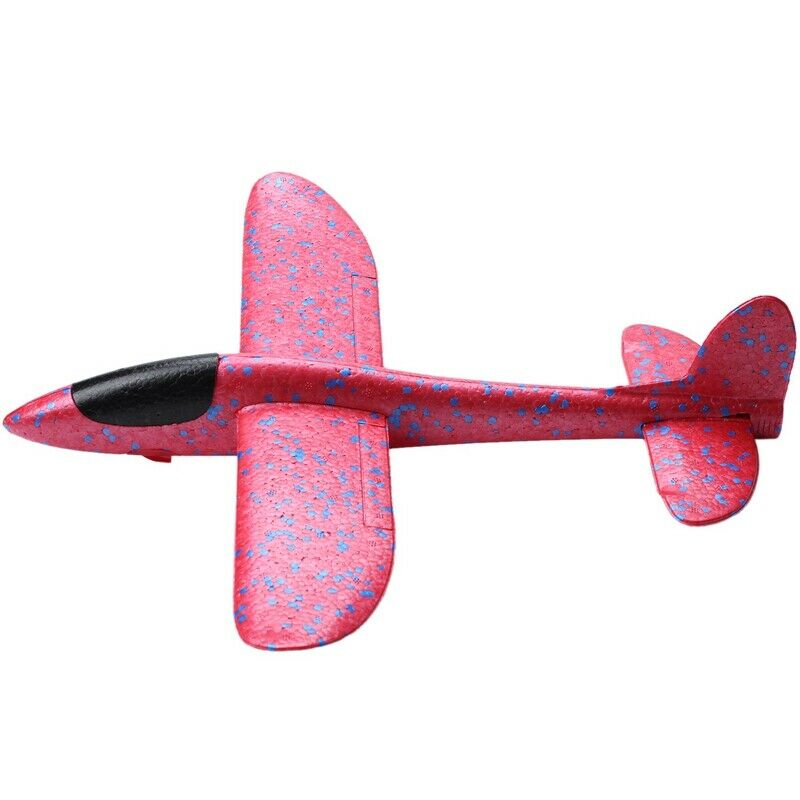 4X(38CM EPP Foam Hand Throw Airplane Rubber Band Ejection Outdoor Launch GlH9U7)