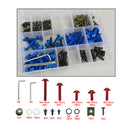 Bolt Kit Motorcycle Windscreen Hardware Fastener Clips Screws Green