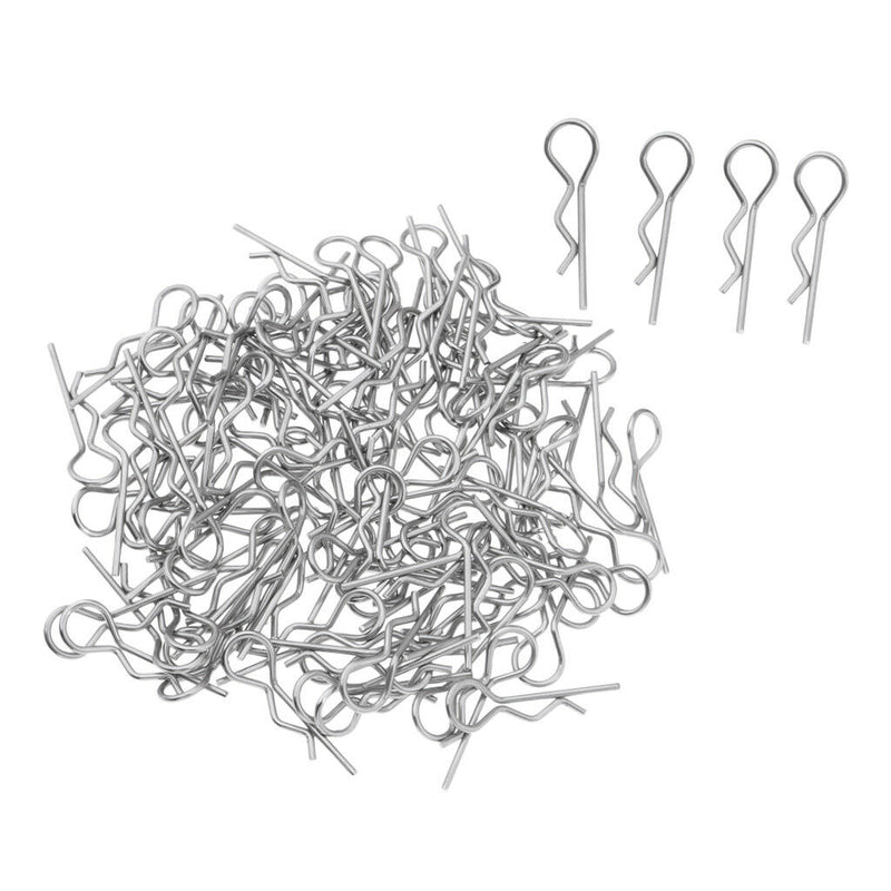 Universal 1.5mm Diameter R-Shaped Cotter Clips Hitch Pin Clip, Pack of 100