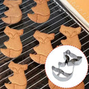 Fox Shape Stainless Steel Cake Biscuit Cookie DIY Tools Mold Baking O5P1