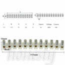 10PCS Dual Row 12 Positions Screw Terminal Electric Barrier Strip Block 380V 10A