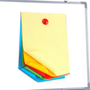 48 Pcs Mini Fridge Round Shaped Whiteboard Magnetic Clip White Refrigerator