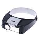 Headband magnifier led light head lamp magnifying glass with led lights O2