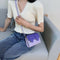 Hit Color PU Leather Crossbody Bag Women Small Shoulder Pouch (Multicolor)