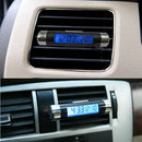 Portable 2 in 1 Car LCD Clip-on Digital Backlight Automotive Thermometer Clock