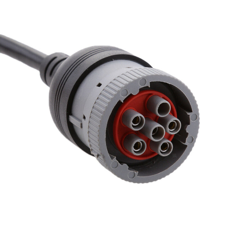 6 Pin J1708 to 16 Pin OBD2 OBDII Connector Adapter Diagnostic Accessories