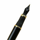 Jinhao X450 Black Gifts With Fireworks Fountain Pen 0.7mm Nibs 18KGP Golden Trim