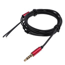1.25m 3.5mm DIY Earphone Audio Cable Headphone Replacement 4 Pole Wire Cord