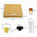 131pcs Bee Queen Rearing Cupkit Box System Beekeeping Tool Cell Cup Cage Ki X3M2