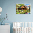 5D DIY Full Drill Diamond Painting Nature House Cross Stitch Embroidery Kit A
