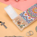 DIY Mandala Special Shaped Diamond Painting Students Pencil Storage Box