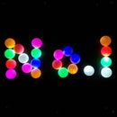 Set of 6 Night LED Light Up Golf Balls Standard Balls 42.6mm - Durable and