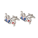Merry Christmas Santa Clause Sleigh Cufflinks Cuff Links Mens Jewelry Gift