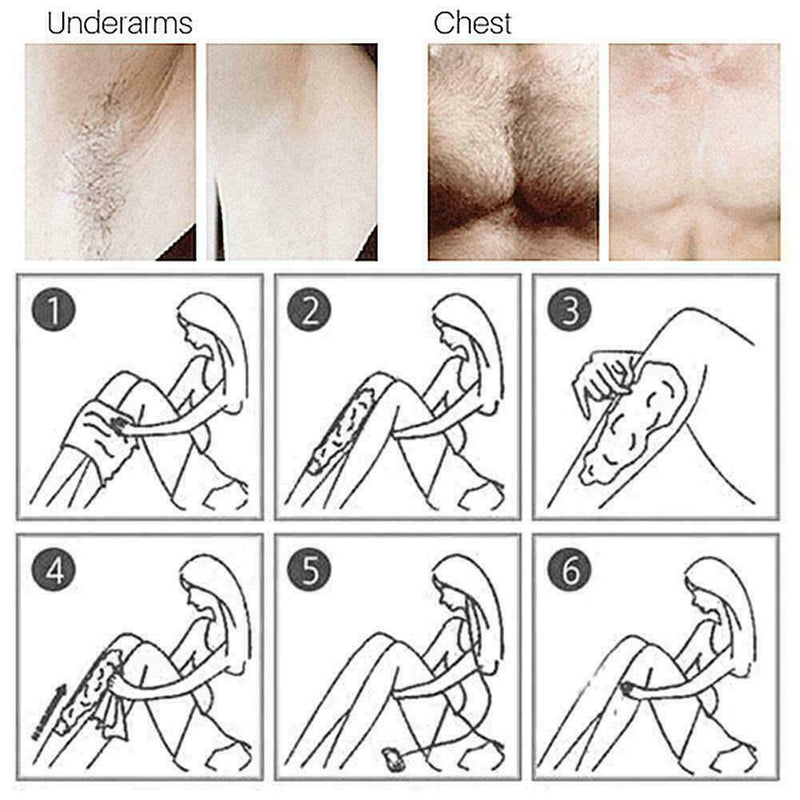 100% Natural Practical Permanent Hair Removal Spray Treatment Wax Smooth Bo R3V6