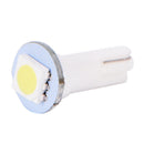 10Pcs T5 5050 LED Instrument Panel Cluster Dash Light Bulb Twist Socket White ME