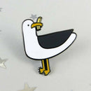 Men Women Funny Cartoon Duck Enamel Badge Brooch Pin Collar Lapel Badge Jewelry
