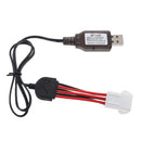 9.6V Batteries Charger Cable EL-6P Female Plug For RC Toys Drone Black