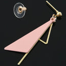 Pink On Earrings None Pierced Ear Cuff e Geometric Irregular I4R8