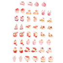 !46Pcs Cute Strawberry Dessert Diy Diary Craft Stickers Scrapbooking De JR