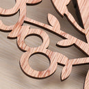 Wooden Wall Clocks Tree Shape Silence Creative Clock For Living Room Kitchen