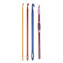 4Pc Aluminum TUNISIAN AFGHAN Crochet Hook Knit Needles Sewing Tools 2.75-5mm