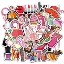 50Pcs Girls Beauty Cosmetics Skateboard Stickers Laptop Luggage Phone Decals BX