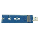 USB 3.0 5Gbps NGFF to USB Adapter Card for Windows XP/Vista/7/8/8.1/10/Linu X3E2
