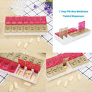 14 Grids Weekly Pill Box Plastic Medicine Dispenser Case Storage Container