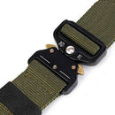 (2Pcs) Men'S Nylon Canvas Belt, Outdoor Multi-Function Belt with Quick Rele