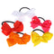 5pcs/set Ribbon Bows With Elastic Band Hairband for Girls Kids Hair Accessor&f
