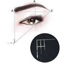 1set Tattoo Eyebrow Ruler Permanent Makeup Eye Brow Symmetrical tool Groomi