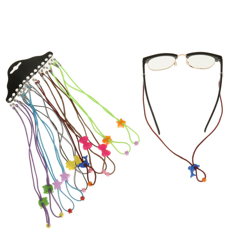Pack of 12 Sunglass Glasses Strap for Kids - Durable Rubber Made - Eyewear