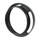 46mm Pro Angle Vented Metal Lens Hood Sun Shade Wristband Lens Focus Ring