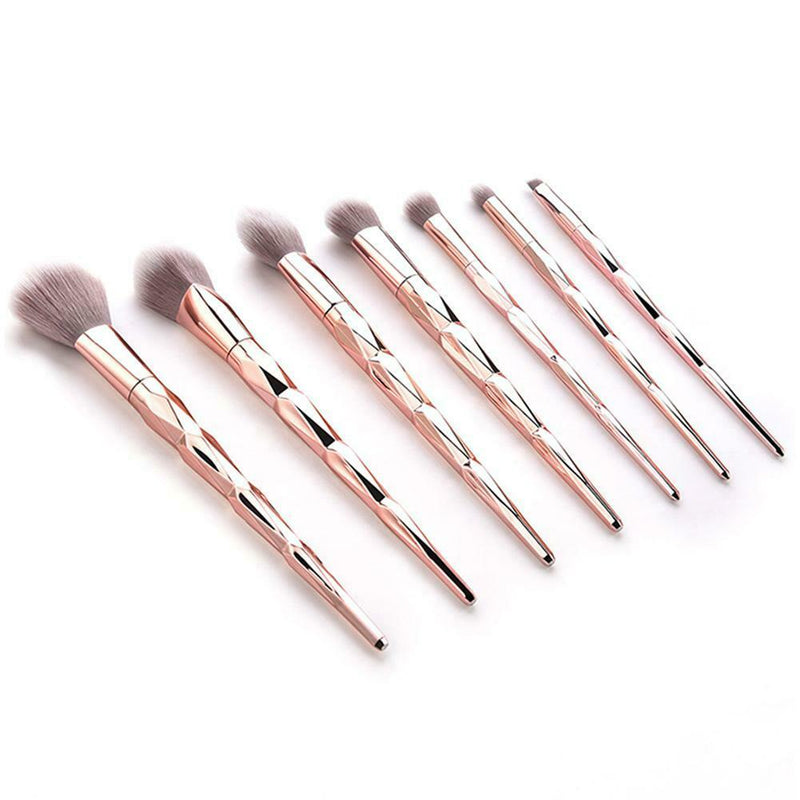 7pcs Women Make Up Beauty Tool Anti-slip Handle Blush Eyeshadow Brush Cosmetic