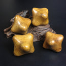 2PCS Massage Hand Palm Reflexology Relaxation Wood Wooden Star Tool BX