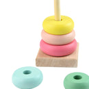 Colorful Rainbow Stacking Rings Baby Kids Toddler Education Stacker Gifts