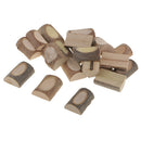 20 Pieces 30mm Natural Wood Blocks Slices Logs for DIY Scrapbooking Crafts