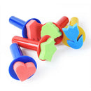 5Pcs/Set Sponge Painting Brush Children Painting Brush Flower Stamp Kids Di