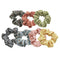 6Pc Daisy Hair Band Scrunchies Art Plaid Elastic Bobble For Ponytail Girls Women