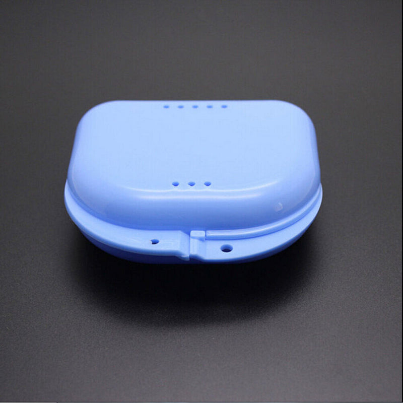 Dental Orthodontic Retainer Denture Storage Case Box Mouthguard Container TrayTO
