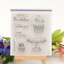 Happy birthday cake stamps seal scrapbooking album card decor diary diy craft SP