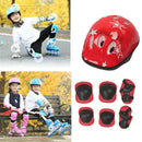 7Pcs Kids Teens Elbow Knee Wrist Protective Guard Pads Safety Gear Skate Bicycle