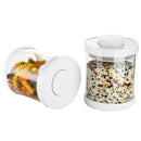 Glass Sealed Jar Kitchen Storage Bottles with Cover Vacuum Caps Sugar Candy