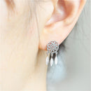 1Pair Bohemia Women Dream Catcher Feather Ear Stud Drop Earrings Jewelry OZ