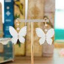 Women Elegant Butterfly Earring Charm Earring Fashion Long Jewelry Accessories3C