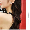 Temperament Simple Personality Star Astronaut Pin Simple Korean Earrings