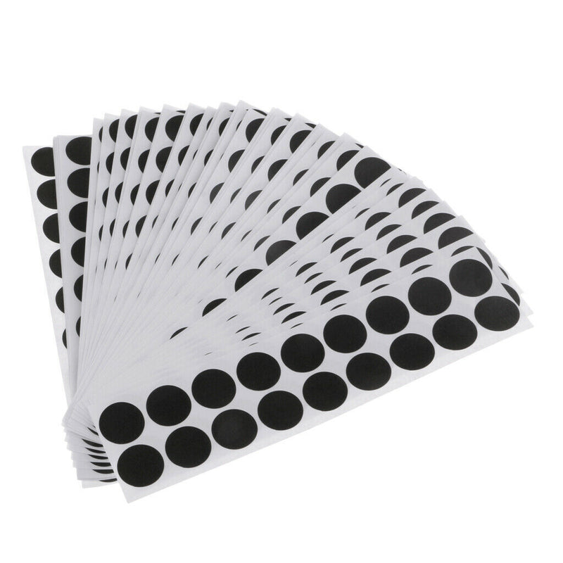 900pcs Self Adhesive Shooting Paper Shooting Stickers Patches Black for Sporting